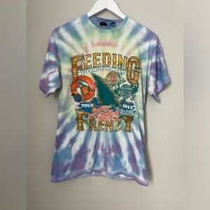 Jimmy Buffet Welcome to Fin Land Tour 2011 Tie Dye T-Shirt Size Medium Concert
